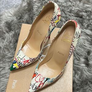 Christian Louboutin Artistic Graffiti Stiletto Heels